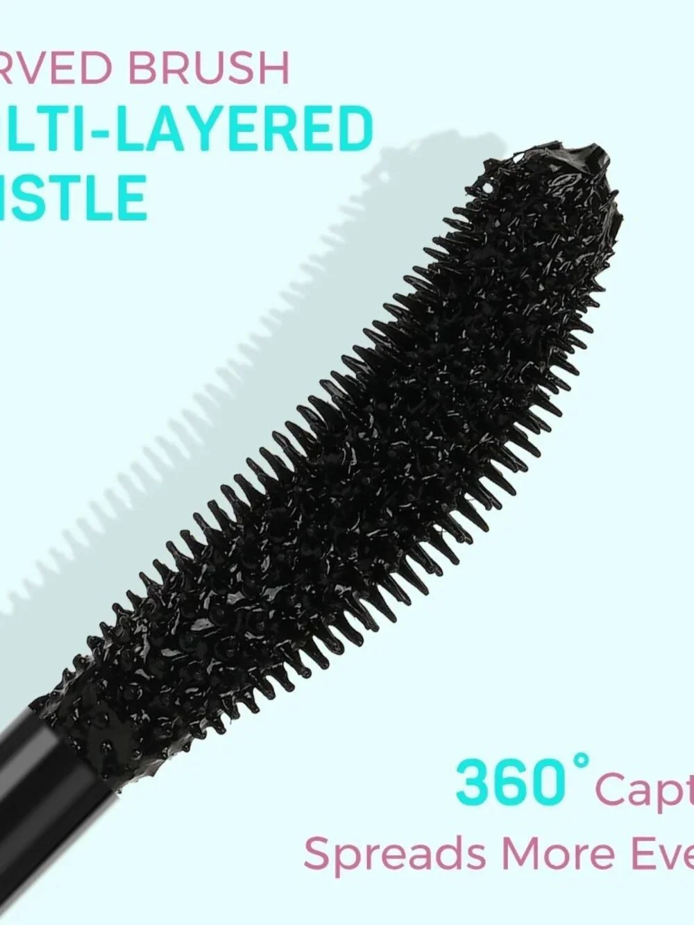 Amzgirl Lash Black Waterproof Mascara Liquid Eyeliner Set 2-in-1 Eye Makeup Kit